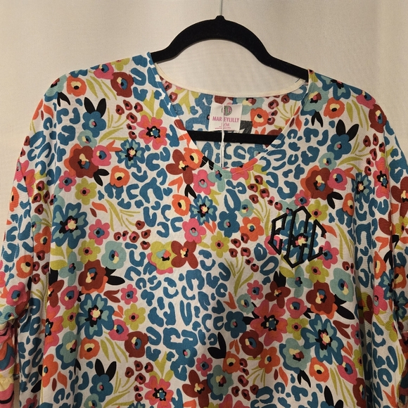 MarleyLilly Sz S/M Colorful Floral Resortwear, Swim Cover-up.  NWT - Picture 6 of 13
